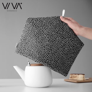 丹麦VIVA 彩色帆布保温茶罩欧式家用保温茶壶罩咖啡壶罩杯套壶套