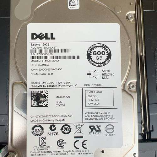 议价DELL  ST600MM006  07YX58  600g