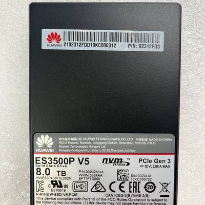 议价8TB ES3500P V5 SSD固态硬盘02312F