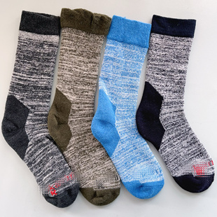 5双装瑕疵款美利奴羊毛加coolmax徒步登山户外秋冬加厚男女袜子