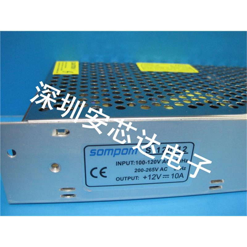 SOMPOM S-120-12 12V10A开关电源 监控电源 LED显示屏电源120W