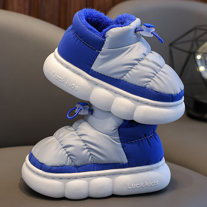 本本猪儿童保暖雪地靴棉鞋防水冬