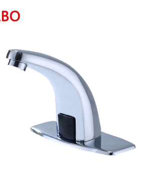 GLBO感应水龙头红外线感应出水洗手盆水龙头冷热八件套(合金-直流