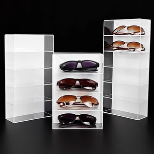 亚克力眼镜展示架墨镜太阳镜陈列道具近视眼镜架子可壁挂墙收纳架