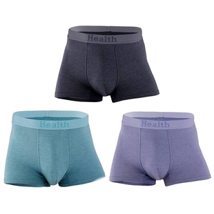 【全量检品】【粉丝价79】 蚕丝蛋白男士健康内裤3条盒装