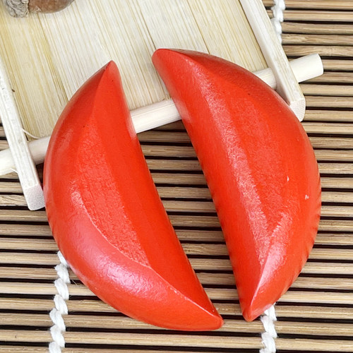 红色实木圣杯圣卦阴阳杯闽南信杯