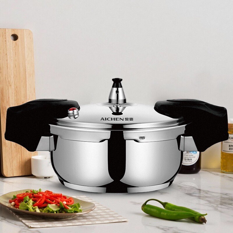 爱妻不锈钢小型矮款高压锅鱼头