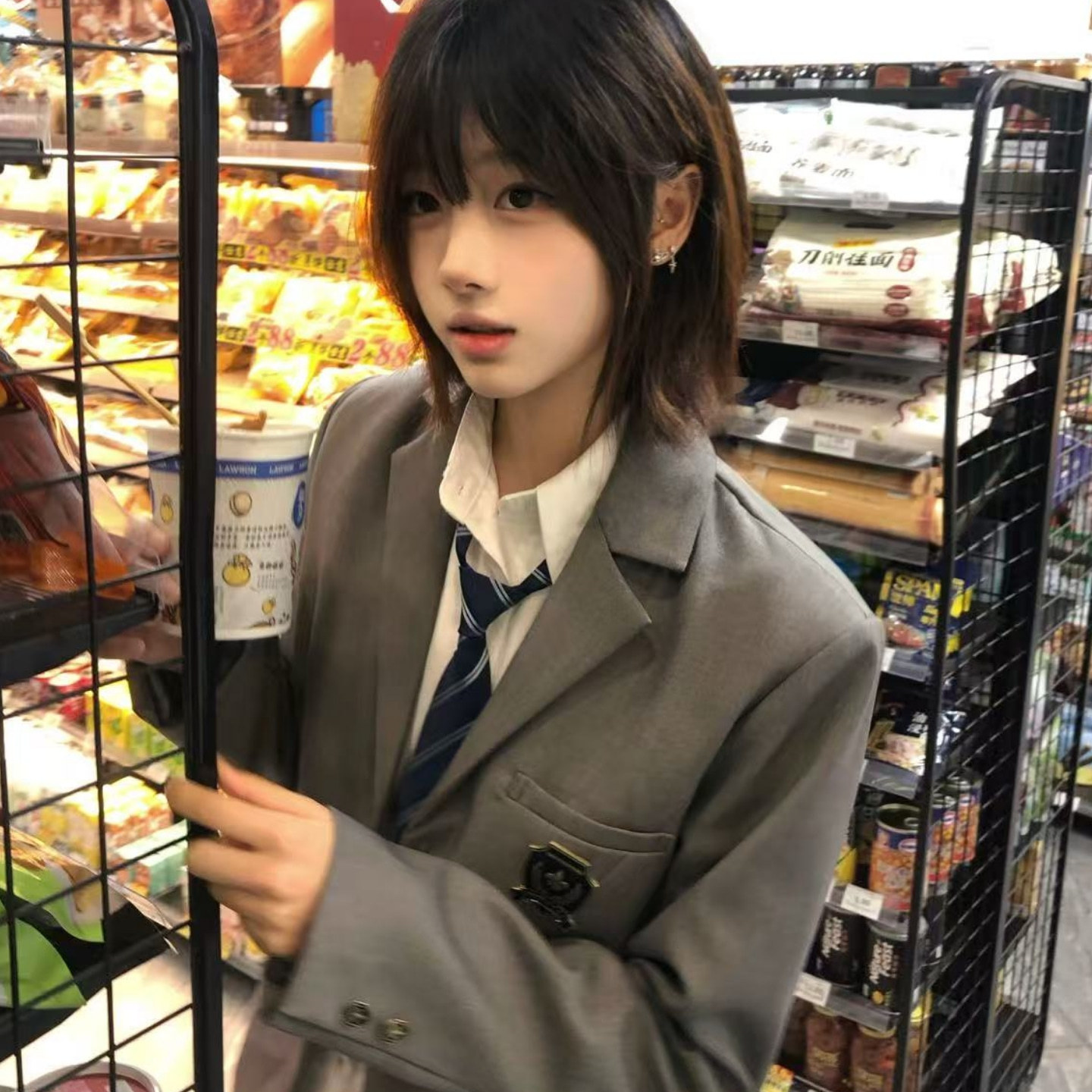 本治高等原创冶本中西装学院风