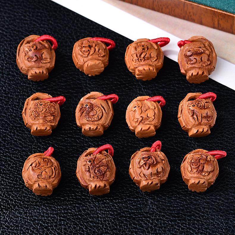 野生龙纹桃核手工雕刻卡通十二生肖桃篮婴儿成人惊吓平安走夜路,饰品/流行首饰/时尚饰品新,其他DIY饰品配件,淘宝优惠券,粉丝福利购,淘宝优惠卷