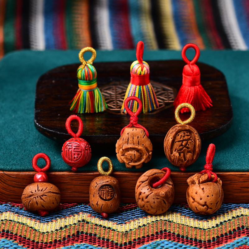 本命年1号店手链配件散珠diy桃核