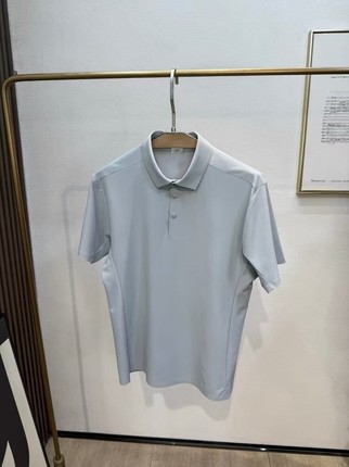 男士夏季新款短袖T恤轻奢精品速干半袖无吊牌高货商务款翻领T恤