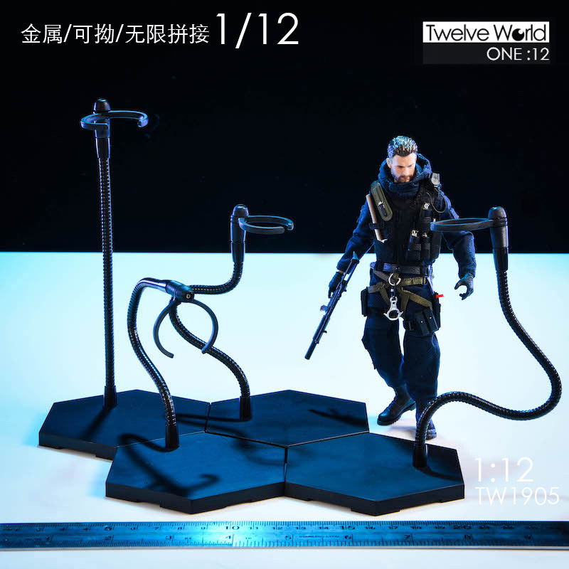 现货1比12金属蛇管支架龙形