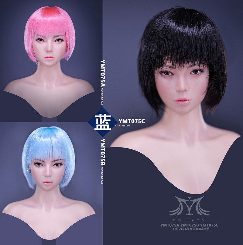 1/6女兵人YMTOYS植发酷女