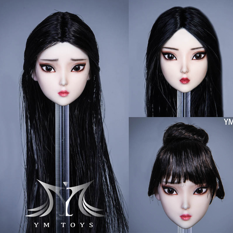 现货1/6植发女头素儿YMTOYS