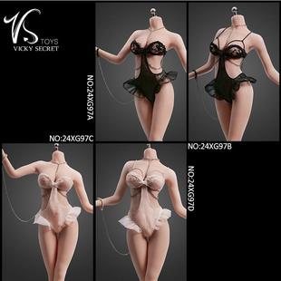 现货 VSTOYS 24XG97 性感花边内衣套装 1/6 女兵人偶 包胶素体