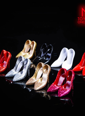现货 NRTOYS 1/6 NR12 高跟鞋 水晶鞋 适合女兵人偶素体 包胶素体