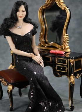 现货 Feeltoys 1比6女兵  FT008黑色鱼尾晚礼服 贵妇装 带手提包