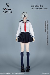 现货 SAtoys 1比6 JK泳衣套装 SA011包胶可动女兵人偶服装配件包