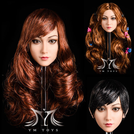 现货YMTOYS 1/6头雕 茉莉 植发女头雕 适合PH/tbleague包胶女素体
