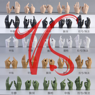现货VSTOYS 1比6 半指手套手型 适合PHICEN TBleague包胶女岚素体