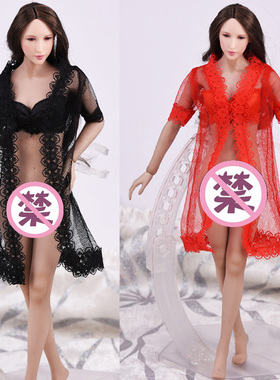 现货 1比6女兵人衣服饰 薄纱性感睡衣内衣 适合PHICEN包胶女素体