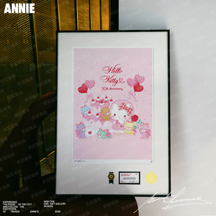 50周年hellokitty礼物推荐2安尼画廊卡通挂画潮流ins可爱装饰画