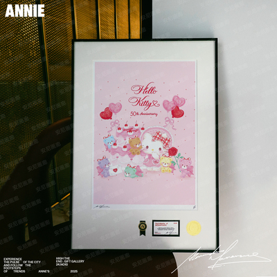 50周年hellokitty礼物推荐2安尼画廊卡通挂画潮流ins可爱装饰画