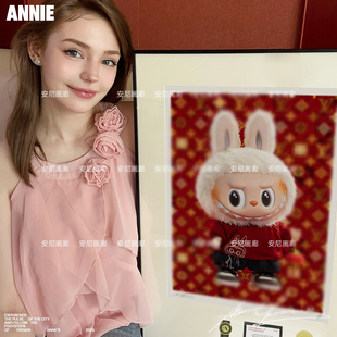 潮流装 海外版 饰画 稀有安尼画廊挂画拉布布LABUBU5205代 25新品