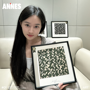 安妮村上隆装饰画ins卧室挂画安尼画廊客厅潮流摆件