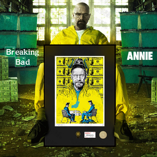 饰画 画挂画卧室男孩子限量美国装 Breaking Bad安尼画廊绝命毒师版