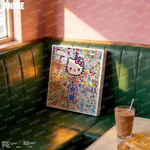 KITTY村上隆太阳花装饰画【村上隆系列】凯蒂安尼画廊可爱小挂画