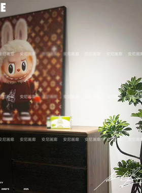 26大尺寸安尼画廊挂画拉布布LABUBU5205代【海外版】潮流装饰画