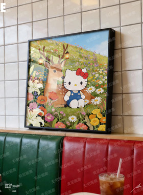 KITTY春天小鹿系列装饰画【春天系列】凯蒂安尼画廊可爱小挂画