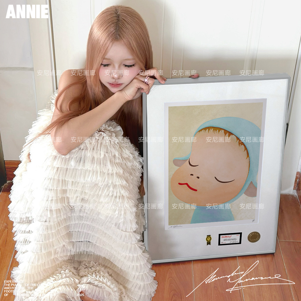 Yoshitomo Nara日式奈良美智娃娃安尼画廊日本挂画客厅2025新款