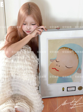 Yoshitomo Nara日式奈良美智娃娃安尼画廊日本挂画客厅2026新款