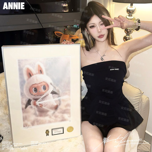 珍藏安尼画廊挂画ZIMOMO阴晴白大天使ANGEL IN CLOUDS装饰画