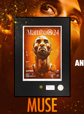 橙色经典永存NBA科比版画Kobe安尼画廊挂画卧室男孩子限量装饰画