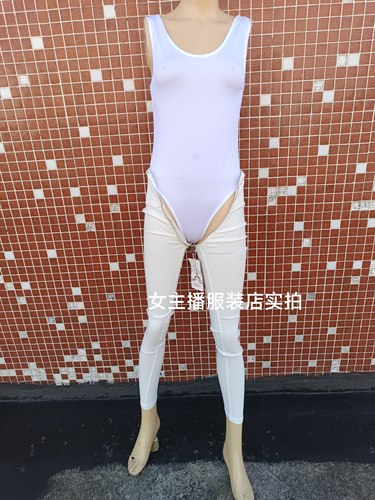 开档全拉链牛仔裤女女裤紧身裤腰围52-62cm裤长87cm