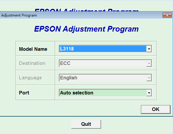 EPSON L3118清零软件L3218L3258L3158L310L380L805R330打印机废墨