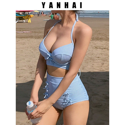 Раздельный поддерживающий сексуальный брендовый купальник, высокая талия