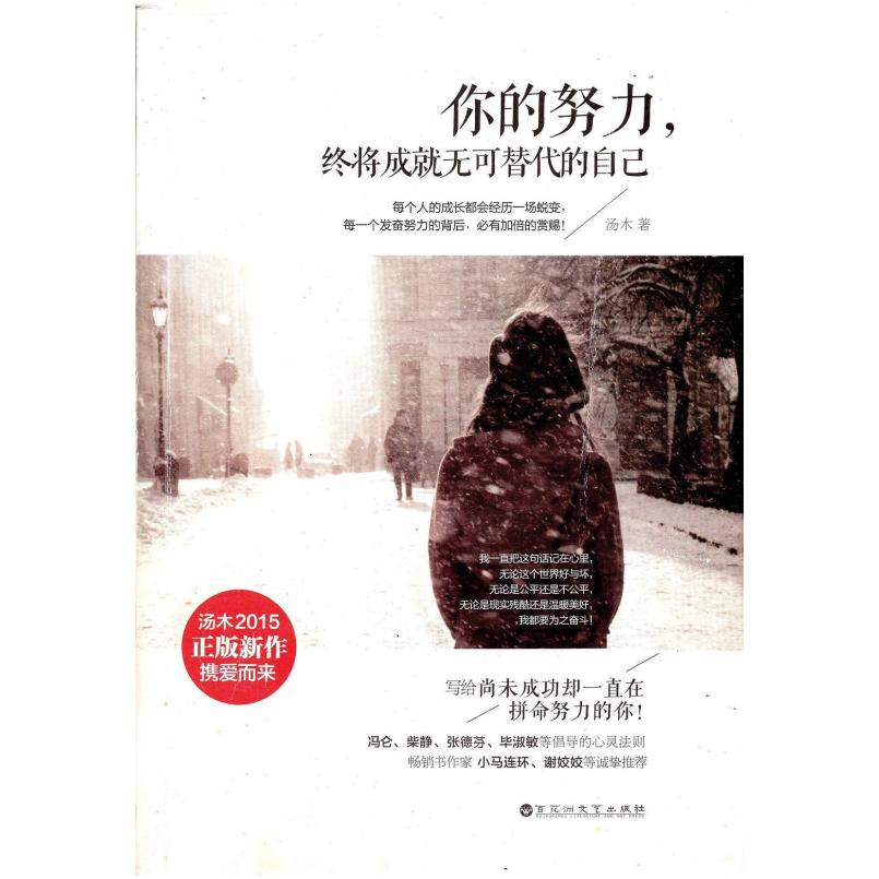 二手你的努力，终将成就无可替代的自己 汤木 百花洲文艺出版社