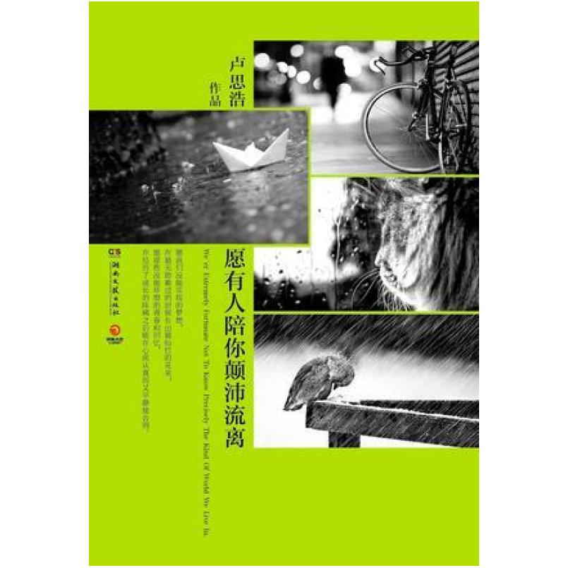 二手愿有人陪你颠沛流离 卢思浩 湖南文艺出版社