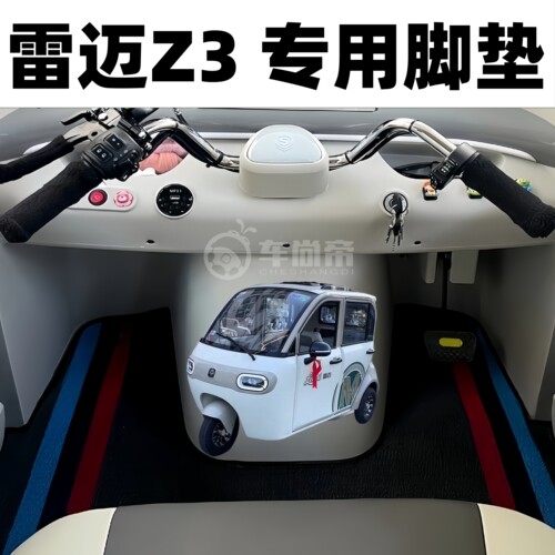 【雷迈Z3脚垫专用】电动三轮四轮脚垫雪妮丝耐磨耐用丝圈脚踏垫