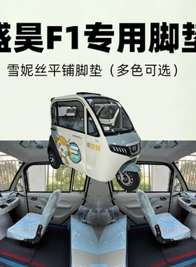 【盛昊F1脚垫专用】plus电动三轮脚垫雪妮丝耐磨耐用丝圈脚踏垫