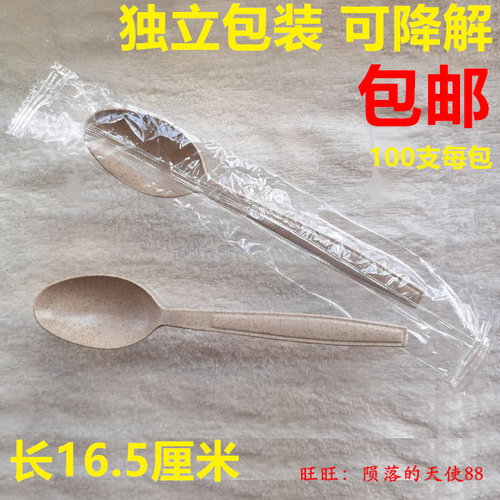 独立包装加厚饭勺子塑料甜品勺
