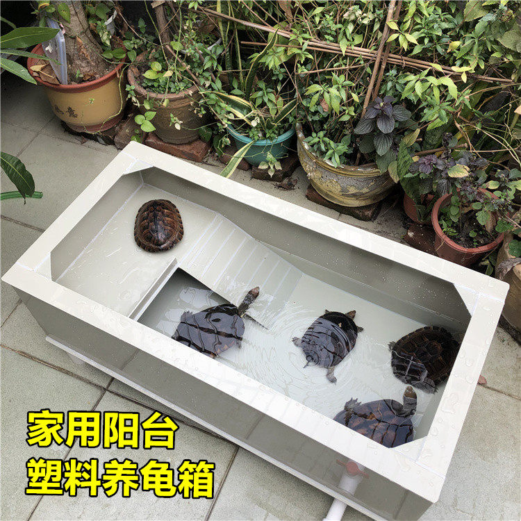 包邮龟池大青龟箱楼梯晒台养殖箱