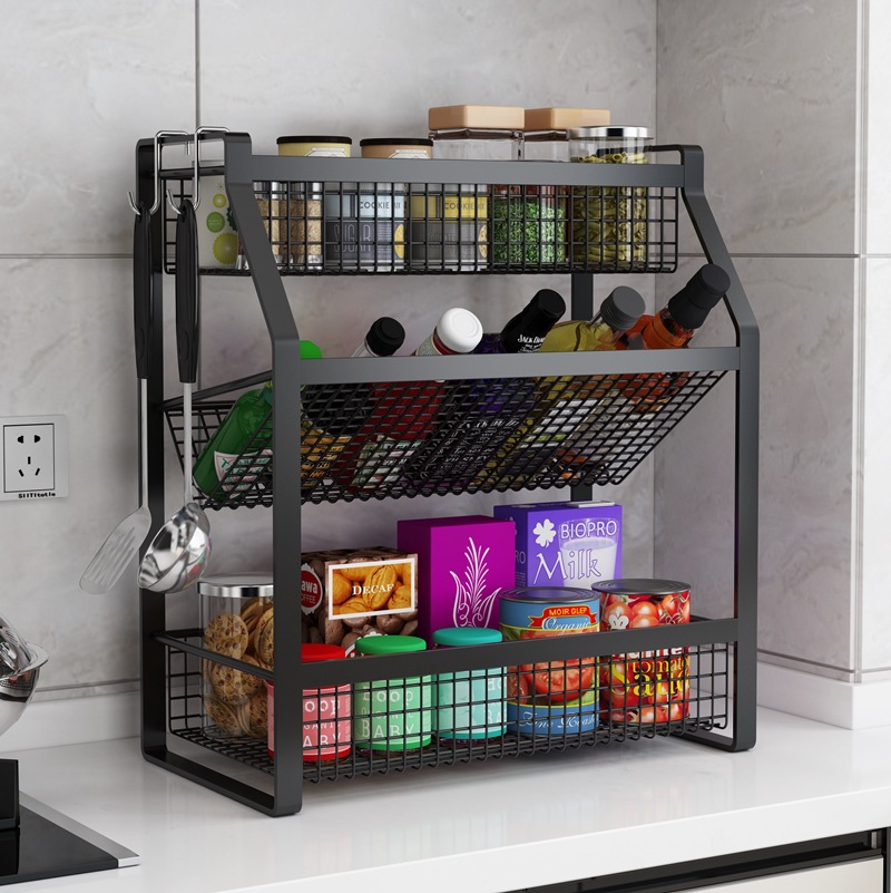 厨房调料置物架台面多