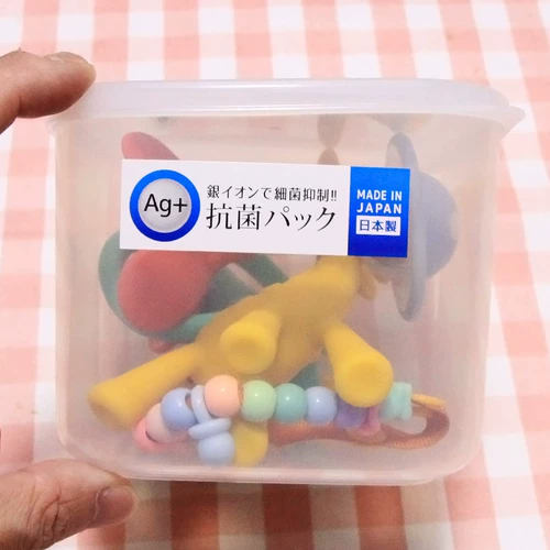 Японский антибактериальный детский прорезыватель, коробка для хранения, игрушка, пылезащитная система хранения