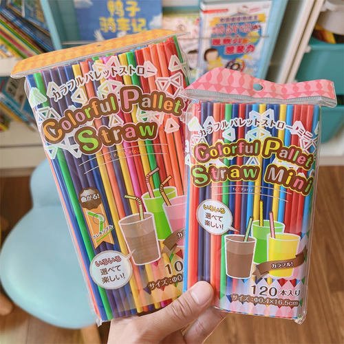日本一次性彩色吸管喝饮料用