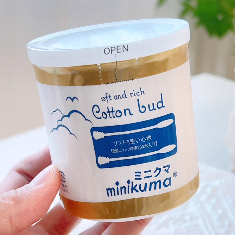 29.9 到手整整400支『日本进口minikuma柔软棉签棉棒』双头螺旋
